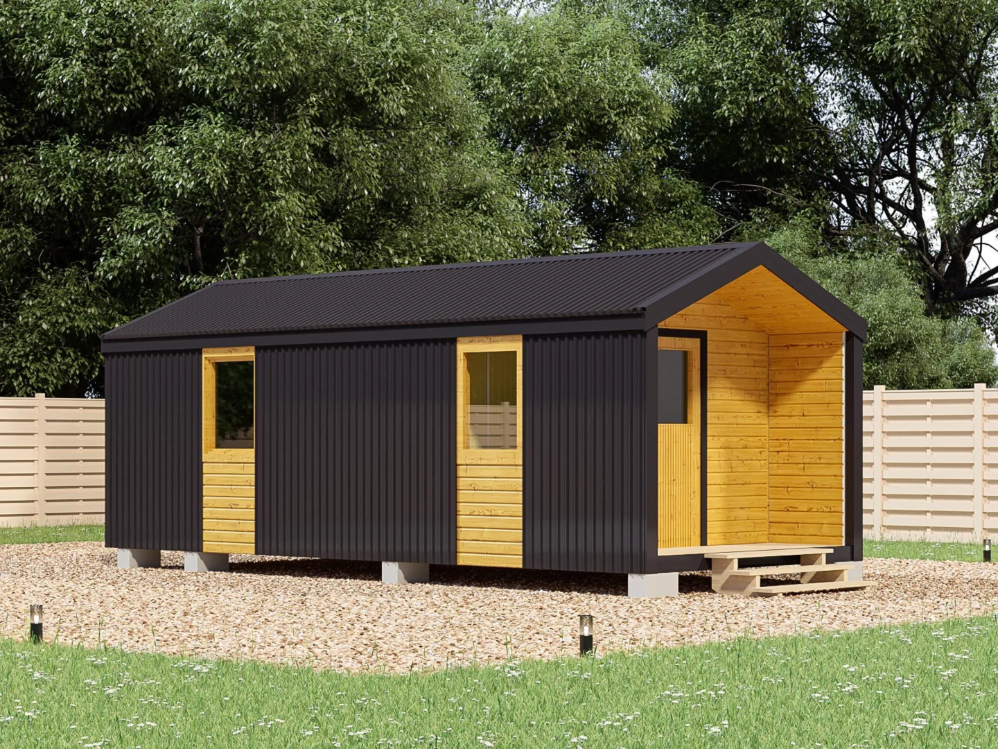 Хозблок в стиле Барнхаус 7х3