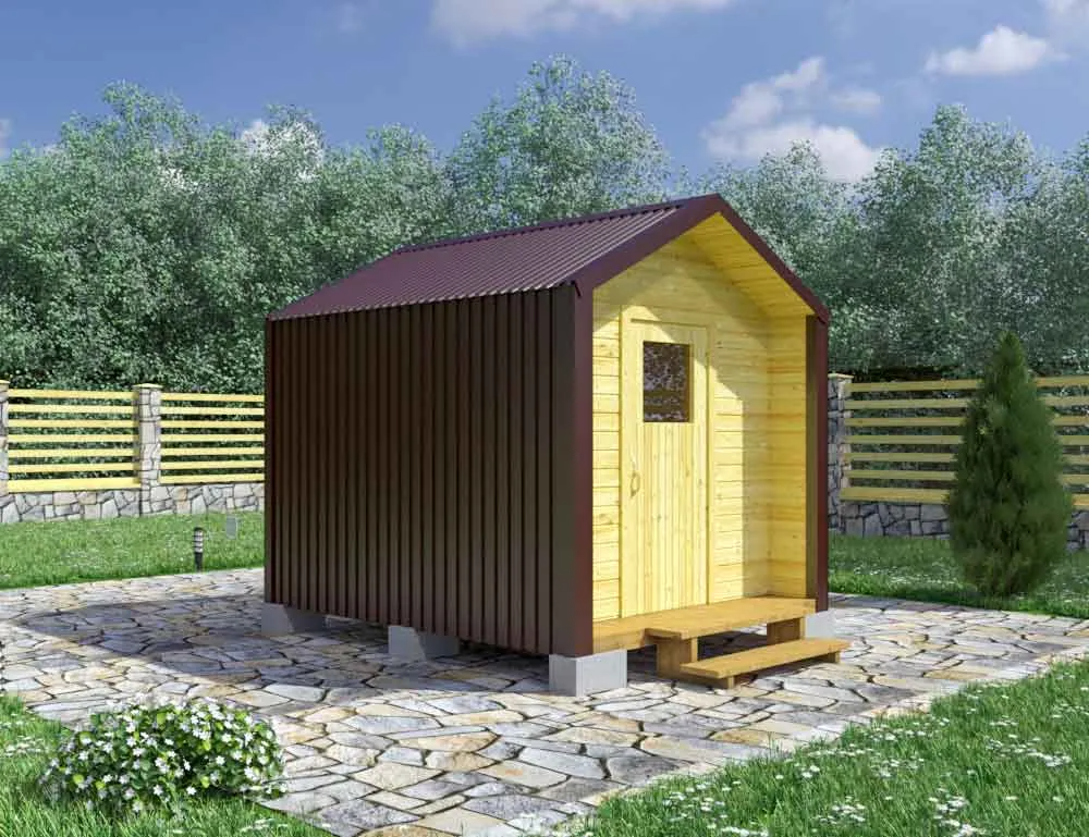 Хозблок в стиле Барнхаус 3х2,4