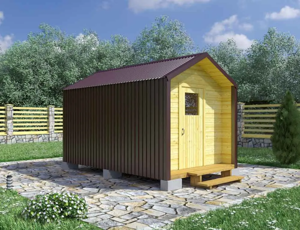 Хозблок в стиле Барнхаус 4х2,4