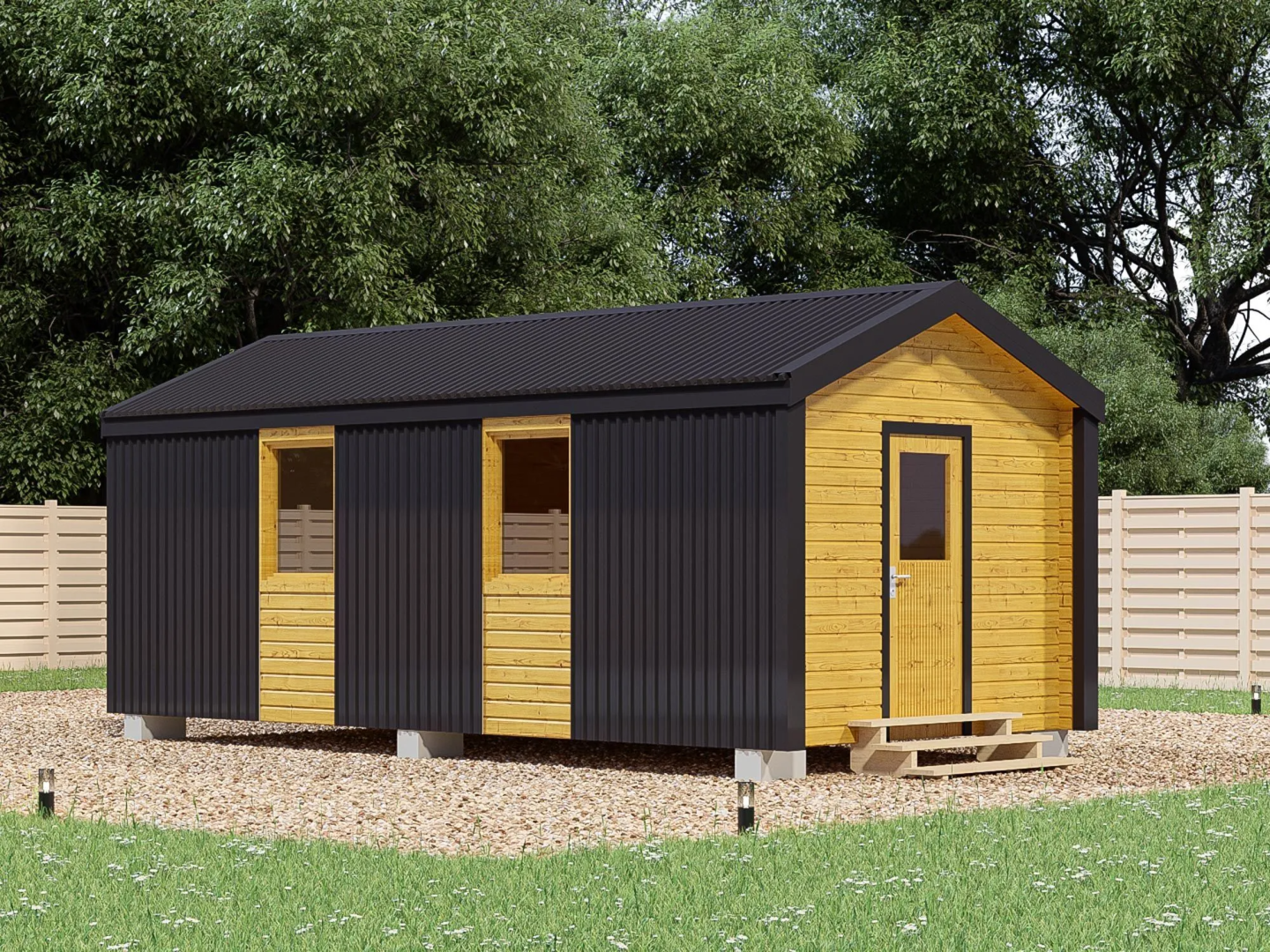 Хозблок в стиле Барнхаус 6х3