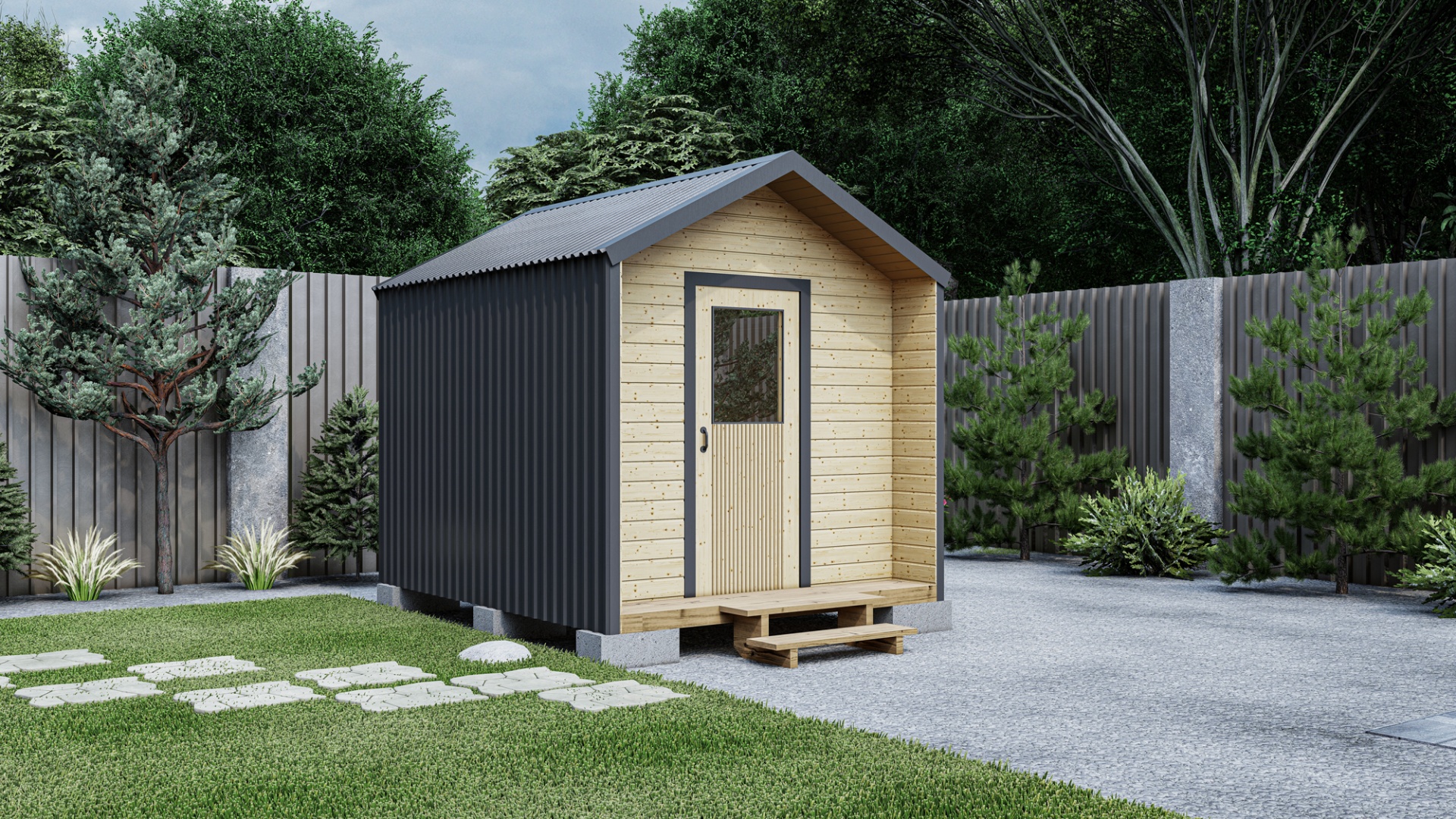 Бытовка в стиле Барнхаус